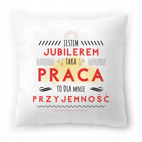 Poduszka Dla Jubilera na Urodziny Prezent z Nadrukiem ze Zdjęciem