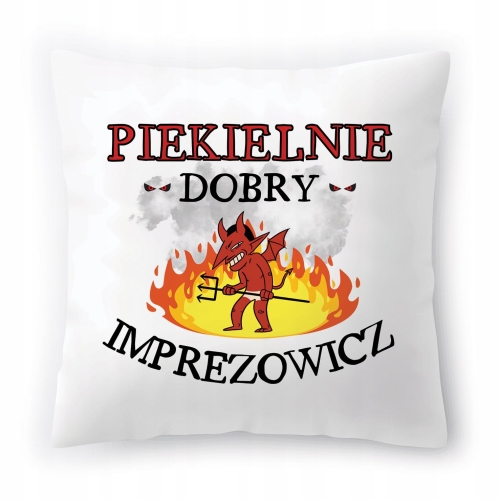 Poduszka Dla Imprezowicza na Urodziny Prezent z Nadrukiem ze Zdjęciem