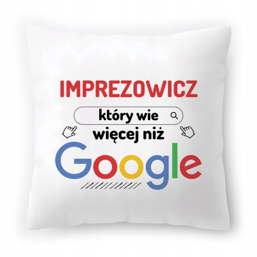 Poduszka Dla Imprezowicza na Urodziny Prezent z Nadrukiem ze Zdjęciem