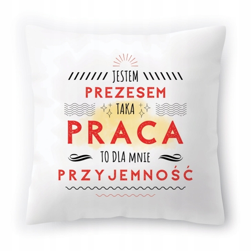 Poduszka Dla Prezesa na Urodziny Prezent z Nadrukiem ze Zdjęciem