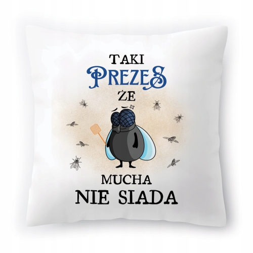 Poduszka Dla Prezesa na Urodziny Prezent z Nadrukiem ze Zdjęciem