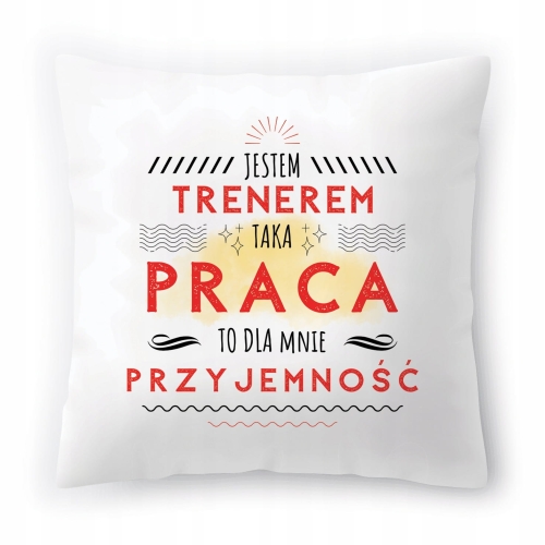 Poduszka Dla Trenera na Urodziny Prezent z Nadrukiem ze Zdjęciem