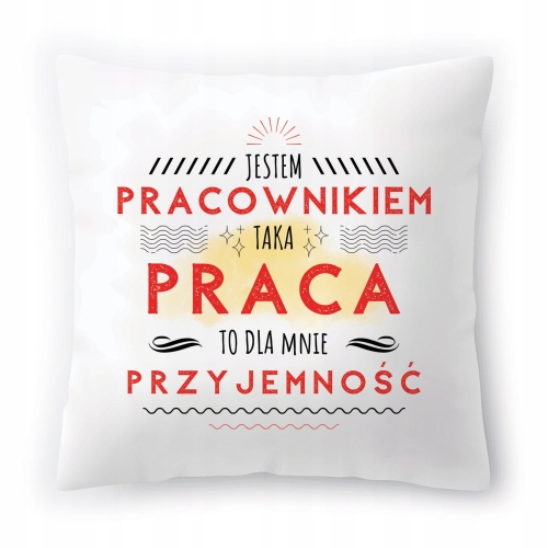Poduszka Dla Pracownika na Urodziny Prezent z Nadrukiem ze Zdjęciem