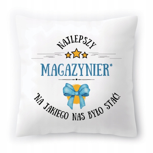 Poduszka Dla Magazyniera na Urodziny Prezent z Nadrukiem ze Zdjęciem