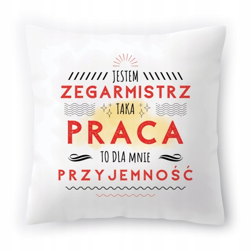 Poduszka Dla Zegarmistrza na Urodziny Prezent z Nadrukiem ze Zdjęciem