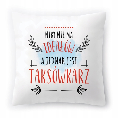 Poduszka Dla Taksówkarza na Urodziny Prezent z Nadrukiem ze Zdjęciem