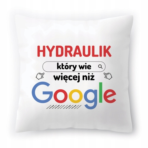 Poduszka Dla Hydraulika na Urodziny Prezent z Nadrukiem ze Zdjęciem