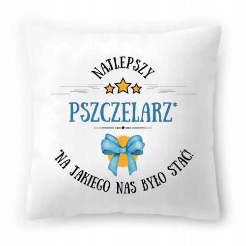 Poduszka Dla Pszczelarza na Urodziny Prezent z Nadrukiem ze Zdjęciem