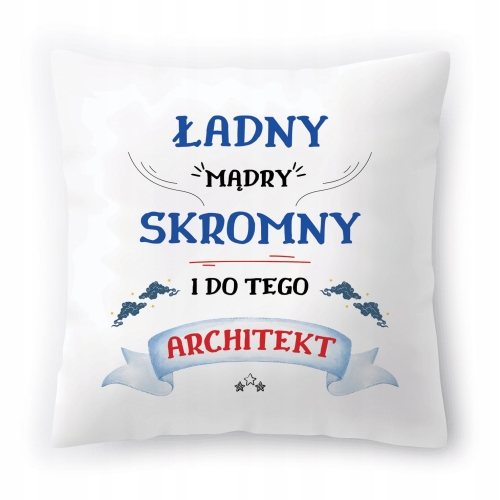 Poduszka Dla Architekta na Urodziny Prezent z Nadrukiem ze Zdjęciem