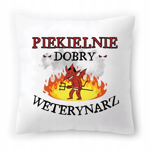 Poduszka Dla Weterynarza na Urodziny Prezent z Nadrukiem ze Zdjęciem