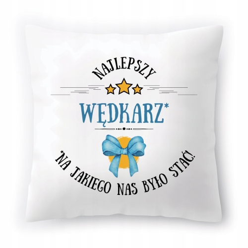 Poduszka Dla Wędkarza Rybaka na Urodziny Prezent z Nadrukiem ze Zdjęciem