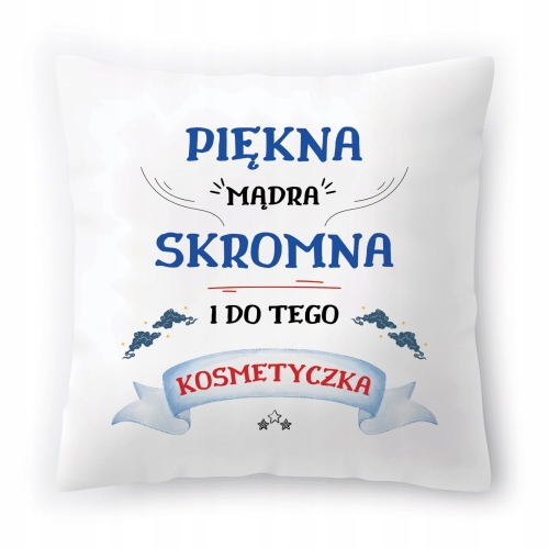 Poduszka Dla Kosmetyczki na Urodziny Prezent z Nadrukiem ze Zdjęciem