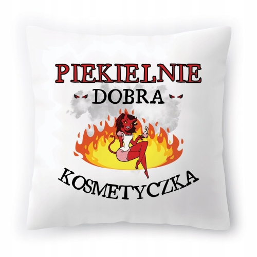 Poduszka Dla Kosmetyczki na Urodziny Prezent z Nadrukiem ze Zdjęciem