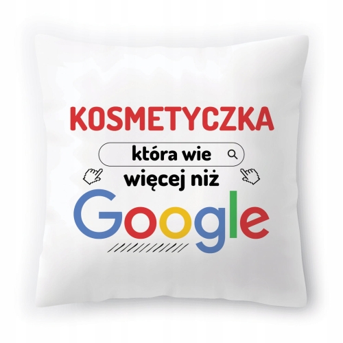 Poduszka Dla Kosmetyczki na Urodziny Prezent z Nadrukiem ze Zdjęciem
