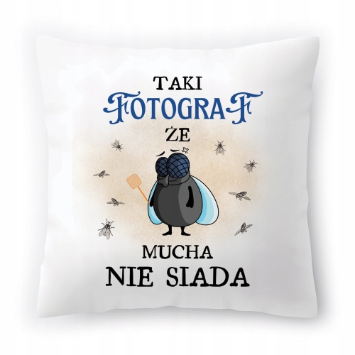 Poduszka Dla Fotografa na Urodziny Prezent z Nadrukiem ze Zdjęciem