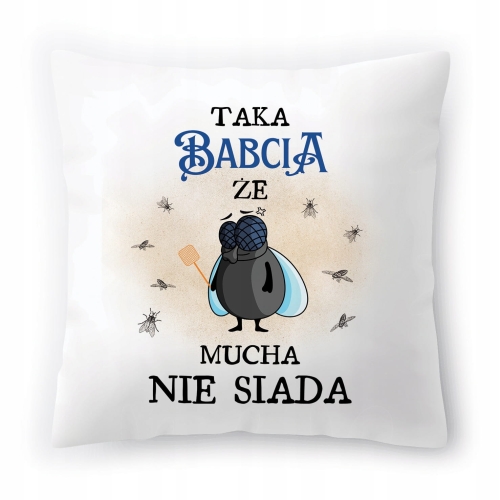 Poduszka Dla Babci Babuni na Urodziny Prezent z Nadrukiem ze Zdjęciem