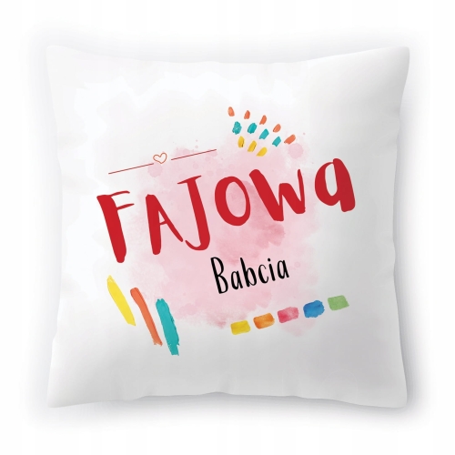 Poduszka Dla Babci Babuni na Urodziny Prezent z Nadrukiem ze Zdjęciem