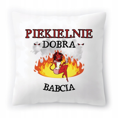 Poduszka Dla Babci Babuni na Urodziny Prezent z Nadrukiem ze Zdjęciem