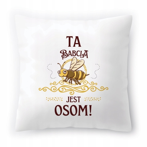 Poduszka Dla Babci Babuni na Urodziny Prezent z Nadrukiem ze Zdjęciem