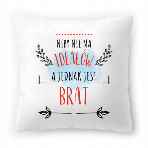 Poduszka Dla Brata Braciszka na Urodziny Prezent z Nadrukiem ze Zdjęciem