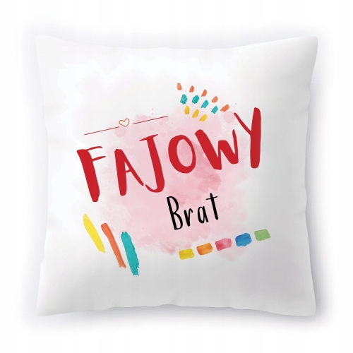 Poduszka Dla Brata Braciszka na Urodziny Prezent z Nadrukiem ze Zdjęciem