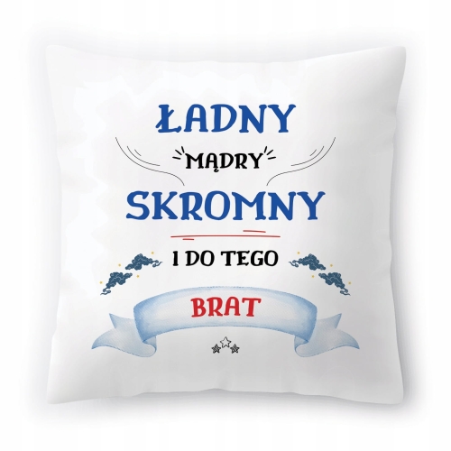 Poduszka Dla Brata Braciszka na Urodziny Prezent z Nadrukiem ze Zdjęciem