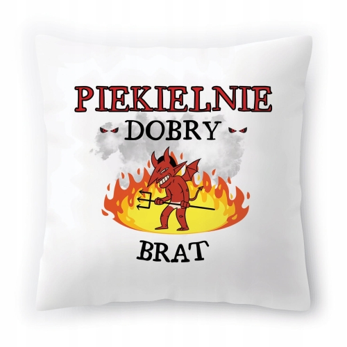 Poduszka Dla Brata Braciszka na Urodziny Prezent z Nadrukiem ze Zdjęciem