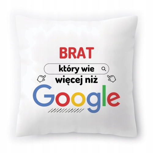 Poduszka Dla Brata Braciszka na Urodziny Prezent z Nadrukiem ze Zdjęciem