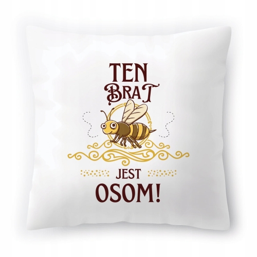 Poduszka Dla Brata Braciszka na Urodziny Prezent z Nadrukiem ze Zdjęciem