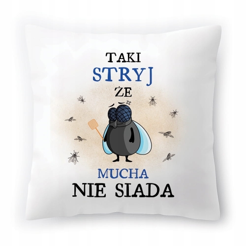 Poduszka Dla Stryja na Urodziny na Prezent z Nadrukiem ze Zdjęciem
