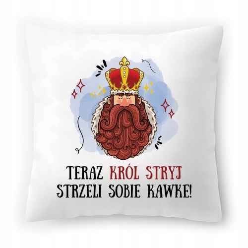 Poduszka Dla Stryja na Urodziny na Prezent z Nadrukiem ze Zdjęciem