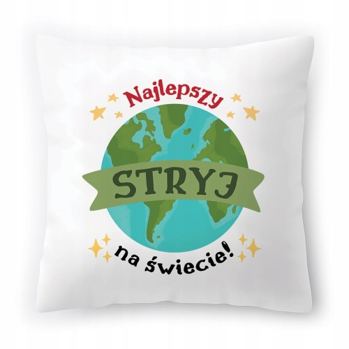 Poduszka Dla Stryja na Urodziny na Prezent z Nadrukiem ze Zdjęciem