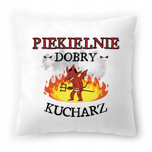 Poduszka Dla Kucharza na Urodziny na Prezent z Nadrukiem ze Zdjęciem