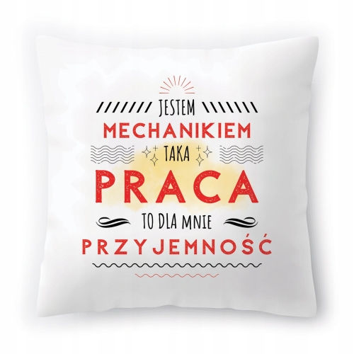 Poduszka Dla Mechanika na Urodziny na Prezent z Nadrukiem ze Zdjęciem