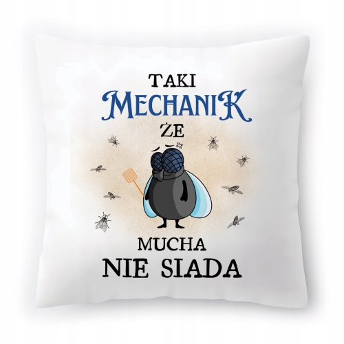 Poduszka Dla Mechanika na Urodziny na Prezent z Nadrukiem ze Zdjęciem
