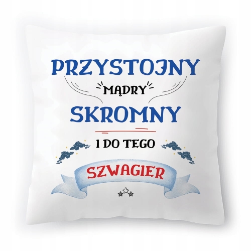 Poduszka Dla Szwagra na Urodziny na Prezent z Nadrukiem ze Zdjęciem