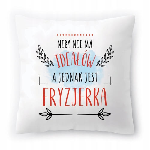 Poduszka Dla Fryzjerki na Urodziny na Prezent z Nadrukiem ze Zdjęciem
