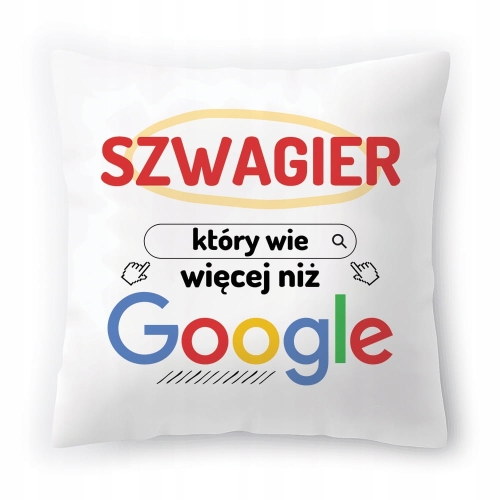 Poduszka Dla Szwagra na Urodziny na Prezent z Nadrukiem ze Zdjęciem