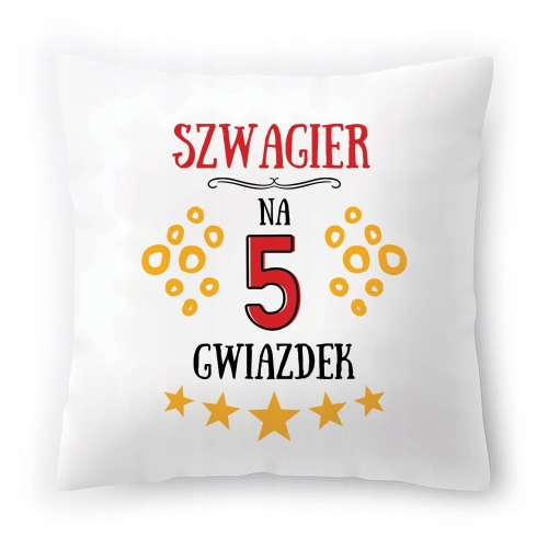 Poduszka Dla Szwagra na Urodziny na Prezent z Nadrukiem ze Zdjęciem