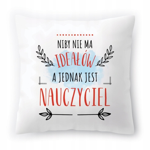 Poduszka Dla Nauczyciela na Urodziny na Prezent z Nadrukiem ze Zdjęciem