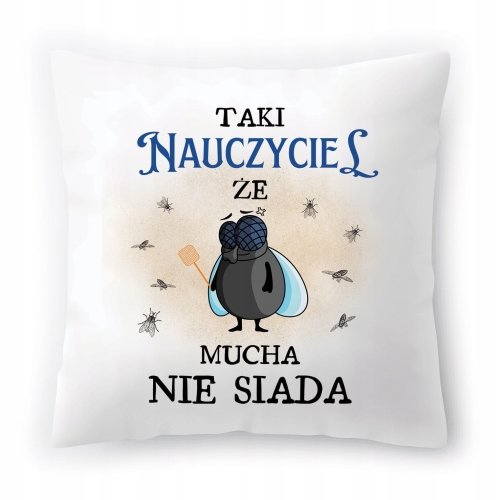 Poduszka Dla Nauczyciela na Urodziny na Prezent z Nadrukiem ze Zdjęciem