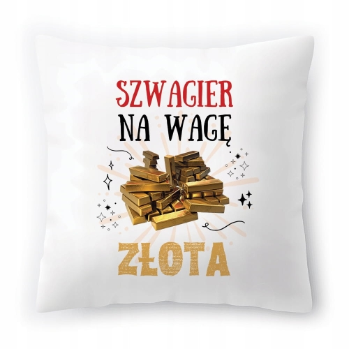 Poduszka Dla Szwagra na Urodziny na Prezent z Nadrukiem ze Zdjęciem