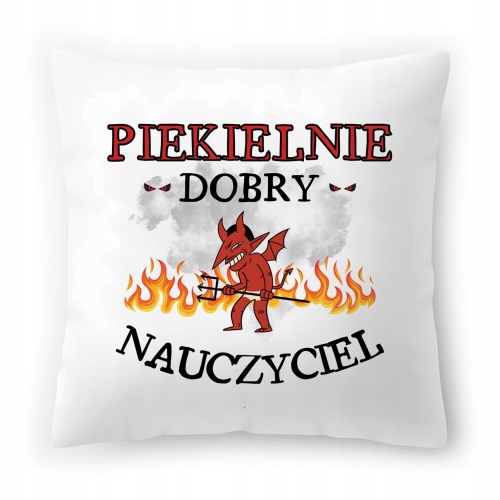 Poduszka Dla Nauczyciela na Urodziny na Prezent z Nadrukiem ze Zdjęciem