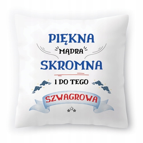Poduszka Dla Szwagrowej na Urodziny na Prezent z Nadrukiem ze Zdjęciem