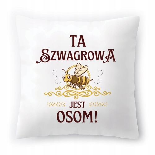 Poduszka Dla Szwagrowej na Urodziny na Prezent z Nadrukiem ze Zdjęciem