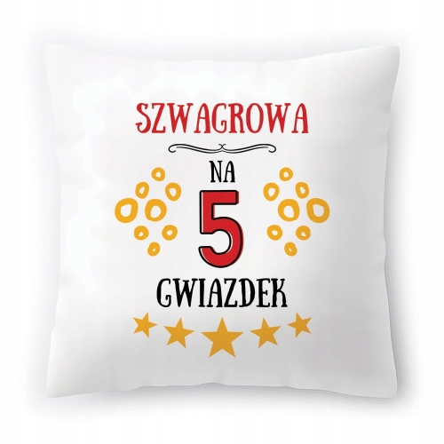 Poduszka Dla Szwagrowej na Urodziny na Prezent z Nadrukiem ze Zdjęciem