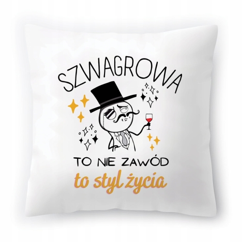 Poduszka Dla Szwagrowej na Urodziny na Prezent z Nadrukiem ze Zdjęciem