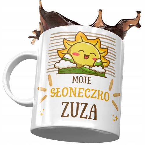 Kubek Dla Zuzy Córki na Dzień Dziecka Prezent z Nadrukiem ze Zdjęciem
