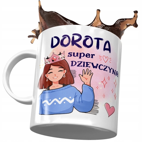 Dla Doroty Kubek na Urodziny Imieniny na Prezent z Nadrukiem ze Zdjęciem