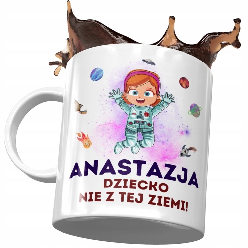 Dla Anastazji Kubek na Urodziny Imieniny Prezent z Nadrukiem ze Zdjęciem